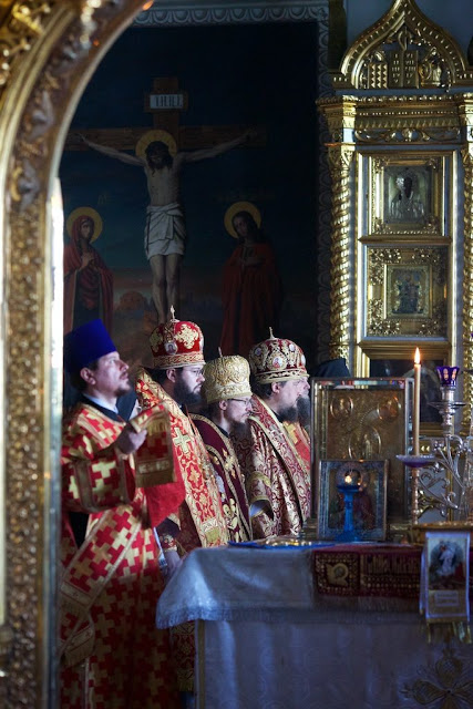 8490 - Φωτογραφίες από την Πατριαρχική Θεία Λειτουργία, που τελέστηκε στην Ιερά Μονή Αγίου Παντελεήμονος, με συλλειτουργούς πέντε Ηγουμένους Αγιορειτικών Μονών - Φωτογραφία 14