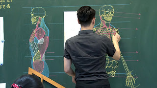 Δάσκαλος δημιουργεί λεπτομερή σκίτσα στον μαυροπίνακα! - Φωτογραφία 1