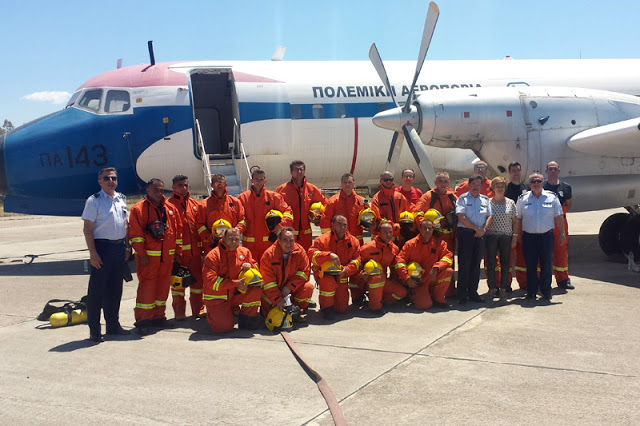 Εκπαίδευση Πυροσβεστών της ΠΑ στην Πυρόσβεση και Διάσωση Επιβατών Πολιτικών Αεροσκαφών - Φωτογραφία 1