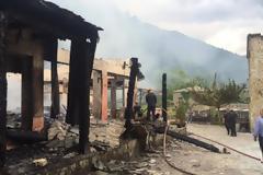 Eικόνες καταστροφής στον πύργο μαντανια [photos]