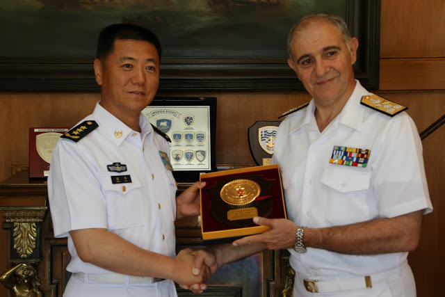 Επίσκεψη Αντιπροσωπείας Πολεμικού Ναυτικού της Κίνας στο ΓΕΝ και στο Αρχηγείο Στόλου - Φωτογραφία 1
