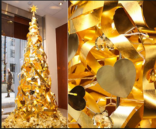 Τόκιο: Χριστουγεννιάτικο δέντρο από χρυσάφι, - Φωτογραφία 1