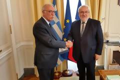Συνάντηση ΑΝΥΕΘΑ Δημήτρη Βίτσα με τον Γάλλο Υφυπουργό Άμυνας