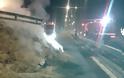 ΣΟΚ στα Τρίκαλα: Νταλίκα πήρε φωτιά εν κινήσει και... [photos] - Φωτογραφία 2
