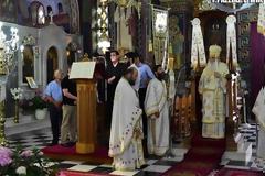 O Μητροπολίτης Αργολίδος στην γιορτή του Αγίου Πνεύματος στην Αγία Τριάδα Μιδέας