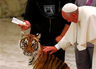 Ο Πάπας συνάντησε τίγρη στο Βατικανό! [video] - Φωτογραφία 1
