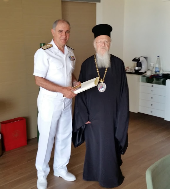Συνάντηση Αρχηγού ΓΕΝ με τον Οικουμενικό Πατριάρχη κ.κ. Βαρθολομαίο και τον Αρχιεπίσκοπο Αμερικής κ. Δημήτριο - Φωτογραφία 4