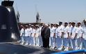Η πολιτική και στρατιωτική ηγεσία του ΥΠΕΘΑ στην τελετή ύψωσης Σημαίας και ονοματοδοσίας των υποβρυχίων «ΜΑΤΡΩΖΟΣ» και «ΚΑΤΣΩΝΗΣ» - Φωτογραφία 6