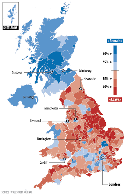 Ποιες περιοχές στην Αγγλία ψήφισαν Brexit, ποιες όχι – Δείτε τον χάρτη - Φωτογραφία 2