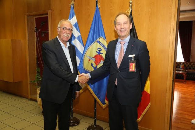 Συνάντηση ΑΝΥΕΘΑ Δημήτρη Βίτσα με τον Πρέσβη του Βελγίου - Φωτογραφία 1