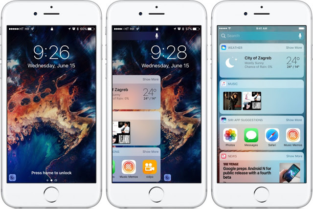 iOS 10: ανακαλύψτε τη νέα οθόνη κλειδώματος - Φωτογραφία 1