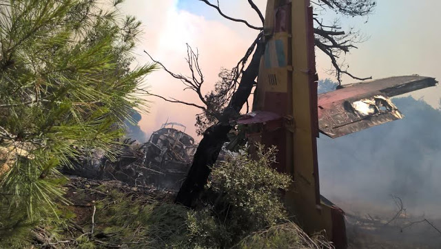 ΕΙΚΟΝΕΣ από το Καναντέρ που έπεσε χθες στη φωτιά στα Δερβενοχώρια [photos] - Φωτογραφία 4