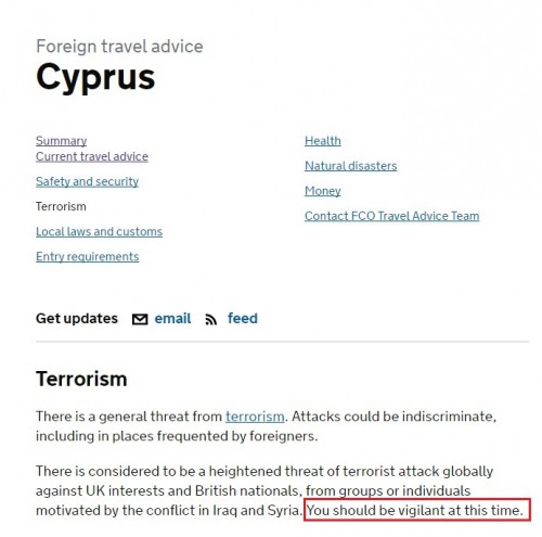 HB: Σε επίπεδο general threat η τρομοκρατία στην Κύπρο - Φωτογραφία 2