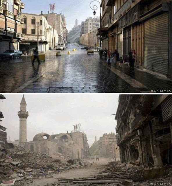 Σοκαριστικές εικόνες από το Χαλέπι πριν και μετά τον πόλεμο! [photos] - Φωτογραφία 8