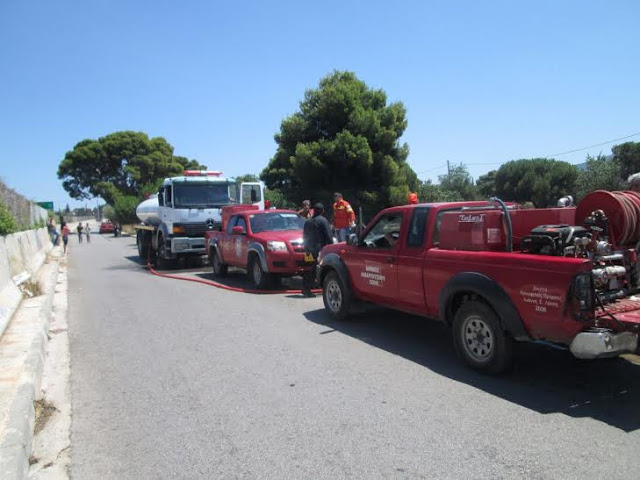 Άμεση αντίδραση του Δήμου Αμαρουσίου στην κατάσβεση της πυρκαγιάς που εκδηλώθηκε σε οικόπεδο στο Πολύδροσο Αμαρουσίου - Φωτογραφία 2