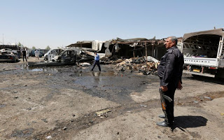 7 νεκροί και 11 τραυματίες σε επίθεση αυτοκτονίας στη Βαγδάτη από καμικάζι! - Φωτογραφία 1