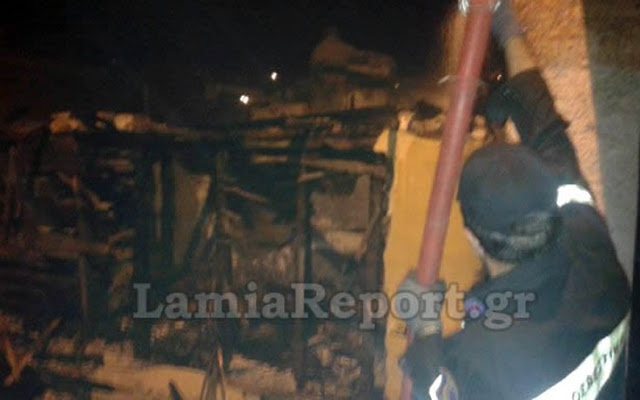 Πυρκαγιά τη νύχτα στο κέντρο της Λαμίας! - Φωτογραφία 6