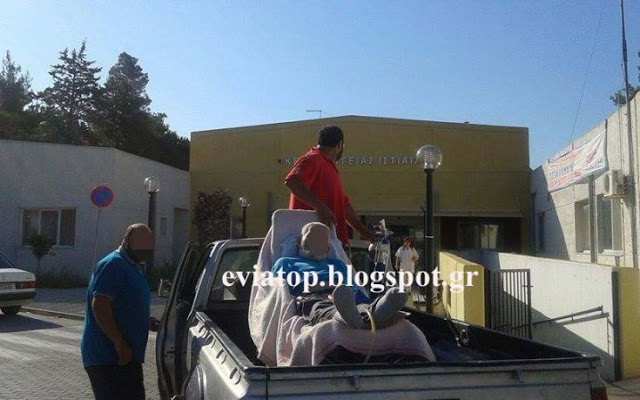 Εύβοια: Μεταφέρθηκε ασθενής σε καρότσα αγροτικού! - Φωτογραφία 2