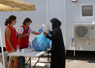 Διανομή ανθρωπιστικού υλικού στο τοπικό συντονιστικό Κέντρο Διαχείρισης Προσφυγικής Κρίσης Σκαραμαγκά από τον Ε.Ε.Σ - Φωτογραφία 1