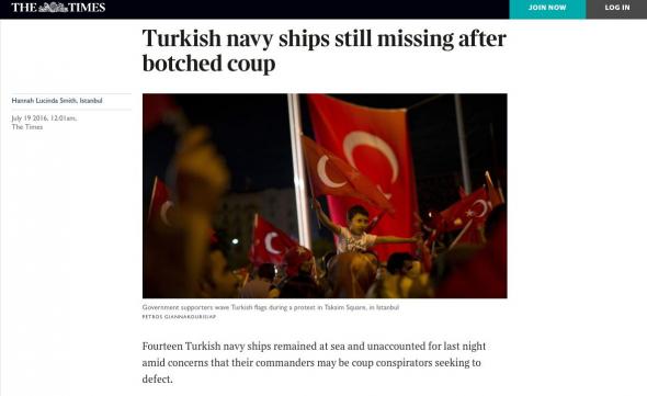 The Times: Χάθηκαν 14 τουρκικά πολεμικά πλοία - Εικάζεται ότι κατευθύνονται σε ελληνικά λιμάνια - Φωτογραφία 1