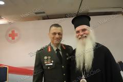 Στη βράβευση από τον Ε.Σ Θεσσαλονίκης του Μητροπολίτη Μεσογαίας Νικόλαου ο Διοικητής του Γ'ΣΣ Αντγος Αλκιβιάδης Στεφανής
