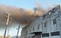 Φωτιά σε εταιρεία επίπλων στις Αχαρνές [photos]