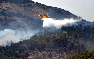 Σκληρή μάχη με την πυρκαγιά στα Μαστιχοχώρια Χίου - Κάηκαν καλλιέργειες - Φωτογραφία 1