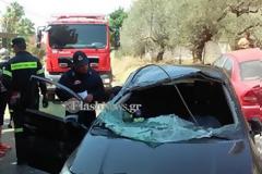 Ανατροπή αυτοκινήτου στις Μουρνιές με έναν τραυματία (φωτο)