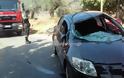 Ανατροπή αυτοκινήτου στις Μουρνιές με έναν τραυματία (φωτο) - Φωτογραφία 4