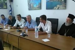 Στην περιοχή της Λίμνης παραμένει ο Μητροπολίτης Χαλκίδος