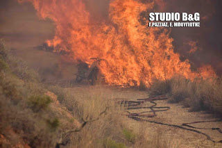 Μεγάλη φωτιά στα Λευκακια Ναυπλίου [photos] - Φωτογραφία 1