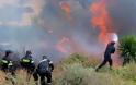 Εύβοια: Ανεξέλεγκτη η μεγάλη φωτιά στην Κάρυστο - Έκαψε σπίτια - Μάχη με τις φλόγες