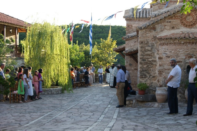 Η εορτή της Κοιμήσεως της Θεοτόκου στην Ιερά Μονή Μυρτιάς - Φωτογραφία 4