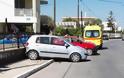 Τροχαίο ατύχημα στα Χανιά - Αυτοκίνητα συγκρούσθηκαν και κατέληξαν πάνω στο πεζοδρόμιο το ένα δίπλα στο άλλο