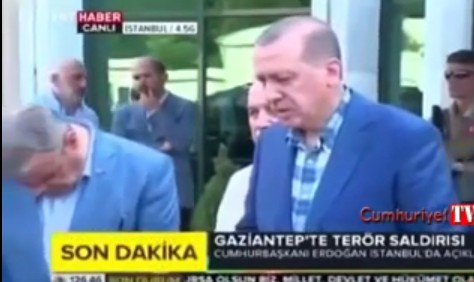 Ο Ερντογάν μιλά για τους 54 νεκρούς στο Γκαζιαντέπ και ο γιος του γελάει! [video] - Φωτογραφία 1