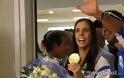 Τι δήλωσε η χρυσή Ολυμπιονίκης Κατερίνα Στεφανίδη φτάνοντας στην Αθήνα