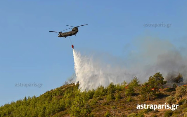 Μάχη με τις φλόγες δίνουν εναέριες και επίγειες πυροσβεστικές δυνάμεις στη βόρεια Χίο [video] - Φωτογραφία 4