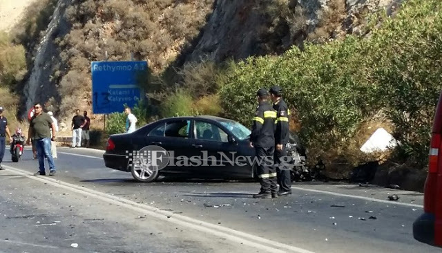 Θανατηφόρο τροχαίο στην εθνική οδό Χανίων - Ρεθύμνης [photos] - Φωτογραφία 2