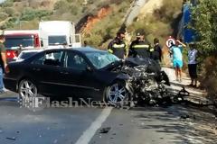 Θανατηφόρο τροχαίο στην εθνική οδό Χανίων - Ρεθύμνης [photos]