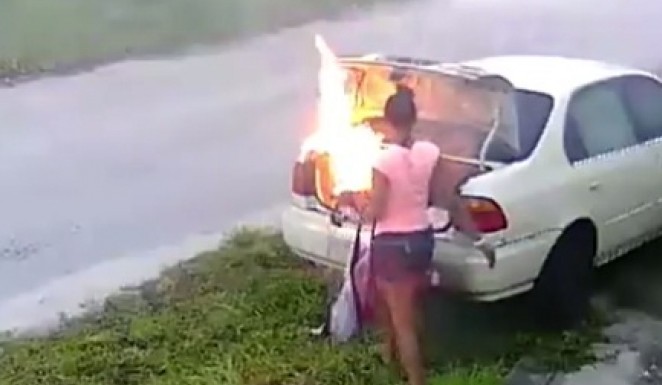 19χρονη Αμερικανίδα πήγε να κάψει το αμάξι του πρώην της για εκδίκηση και έκαψε του γείτονα! - Φωτογραφία 1
