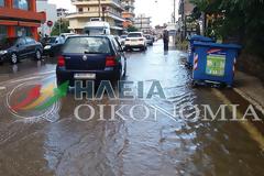 Πύργος: Βενετία οι Εργατικές Κατοικίες Κατακόλου - Πλημμύρισαν πολλές περιοχές-σπίτια