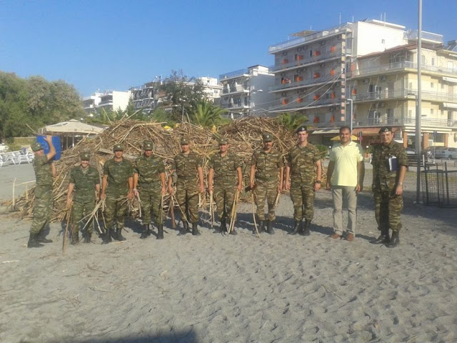Και ο στρατός στην παραλία της Καλαμάτας - Φωτογραφία 1