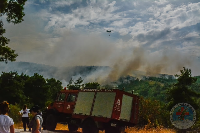 Η Ελληνική Ομάδα Διάσωσης στα μέτωπα της φωτιάς στη Θάσο [photo] - Φωτογραφία 2