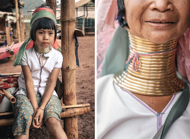 Στη φυλή της Μιανμάρ όπου οι γυναίκες φτιάχνουν λαιμό… καμηλοπάρδαλης (photos) - Φωτογραφία 4