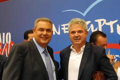 Οι ευχές του Π. Καμμένου στον τεθωρακισμένο Σταύρο Γατή