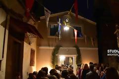 Λιτανεία της εικόνας της Αγίας Σοφίας στα σοκάκια του Ναυπλίου