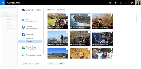 Outlook: Η Microsoft προσθέτει υποστήριξη των Google Drive και Facebook Photos! - Φωτογραφία 2