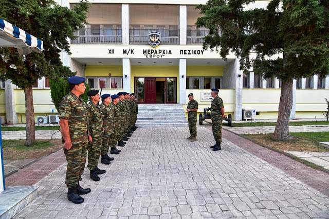 Επίσκεψη ΓΕΠΣ Αντγου Ιωάννη Ηλιόπουλου στη ΧΙΙ Μηχανοκίνητη Μεραρχία Πεζικού στον Έβρο - Φωτογραφία 2