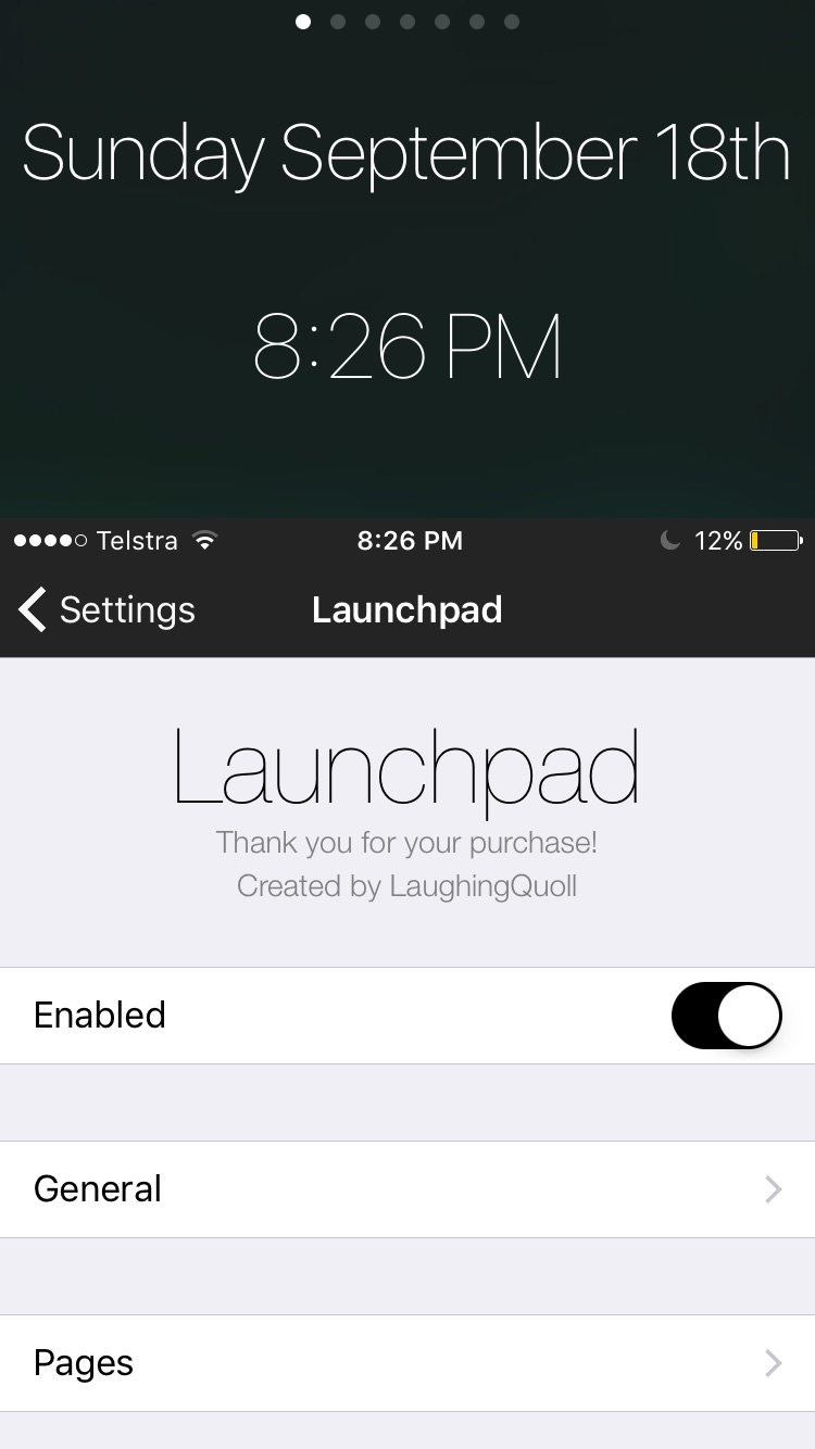 Launchpad : Cydia tweak new...Προσθέστε συντομεύσεις - Φωτογραφία 3