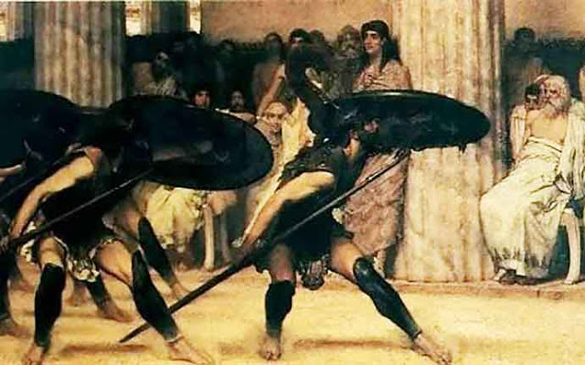 Πυρρίχιος. Ο πολεμικός χορός των αρχαίων Ελλήνων που χόρεψαν οι μυθικοί δαίμονες Κουρήτες για να σώσουν τον Δία από τα χέρια του Κρόνου - Φωτογραφία 3